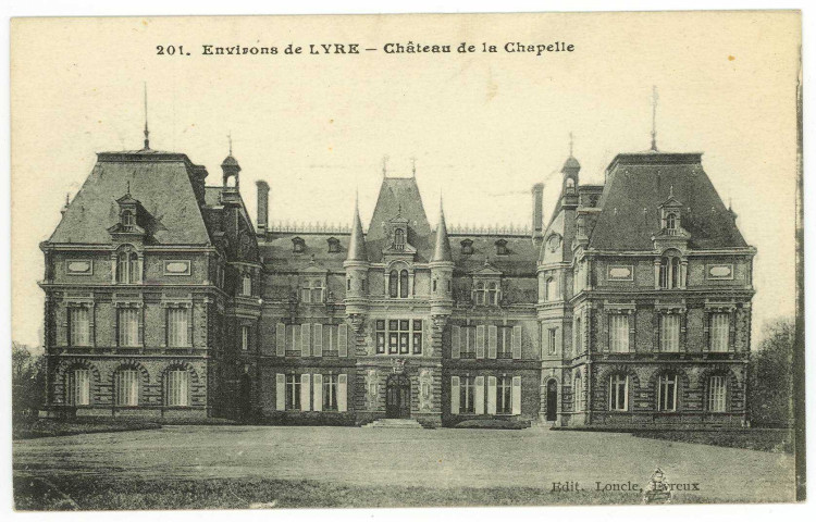 Neuve-Lyre (La). Château de la Chapelle.