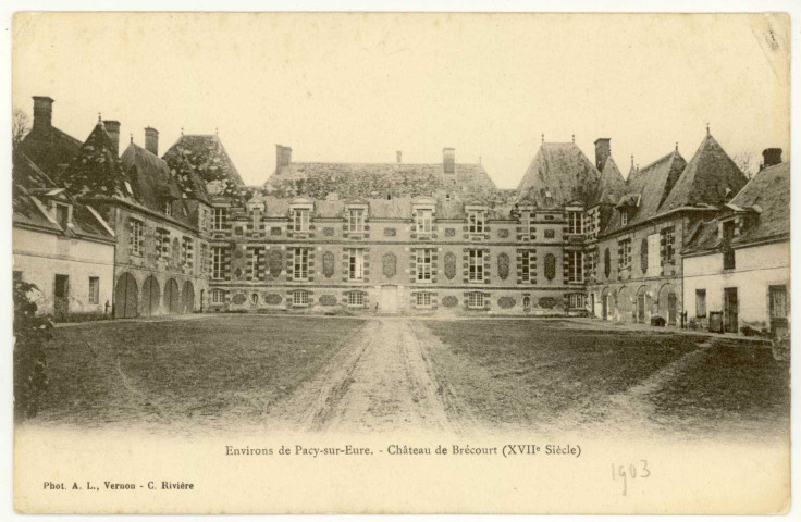 Douains. Château de Brécourt (XVIIe siècle).