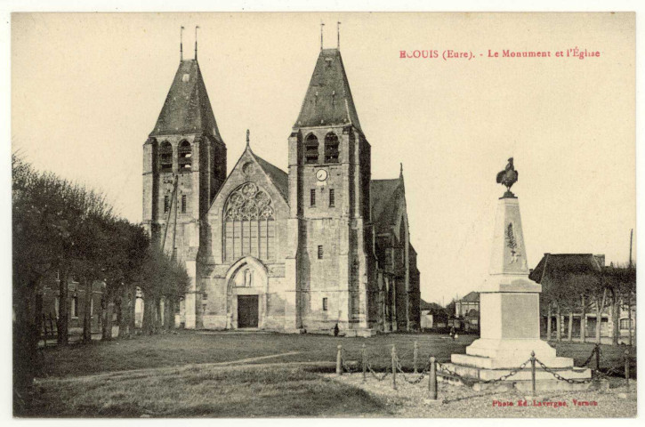 Ecouis. Le Monument et l'Eglise.