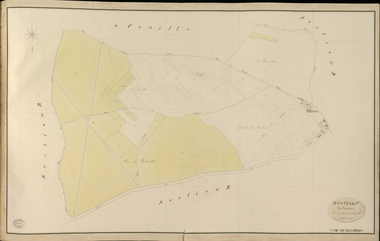 Tillières-sur-Avre. Section C _ de Beauvais _ 3e et dernière Feuille