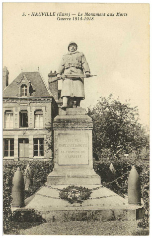 Hauville. Monument aux morts Guerre 1914-1918.