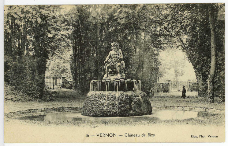 Vernon-Ville. Château de Bizy Fontaine.