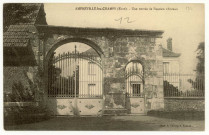 Amfreville-les-Champs. Une entrée de l'ancien Château.