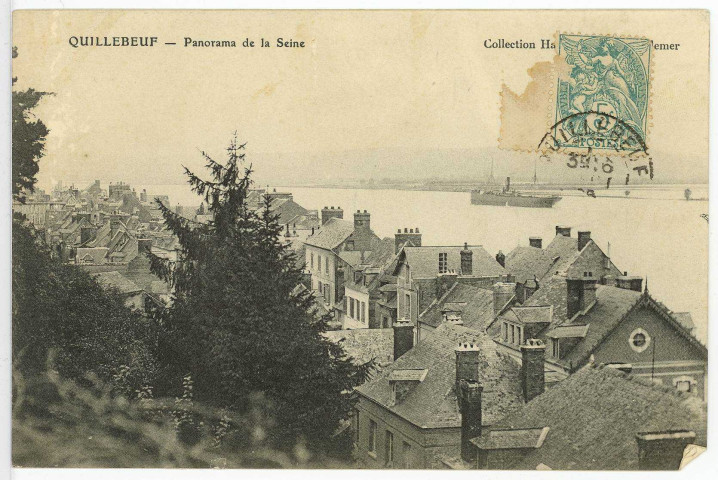 Quillebeuf-sur-Seine. Panorama de la Seine.