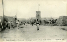 MAHIRIDJA (MAROC ORIENTAL). - Le camp et la nouvelle Tour, vue de la porte
