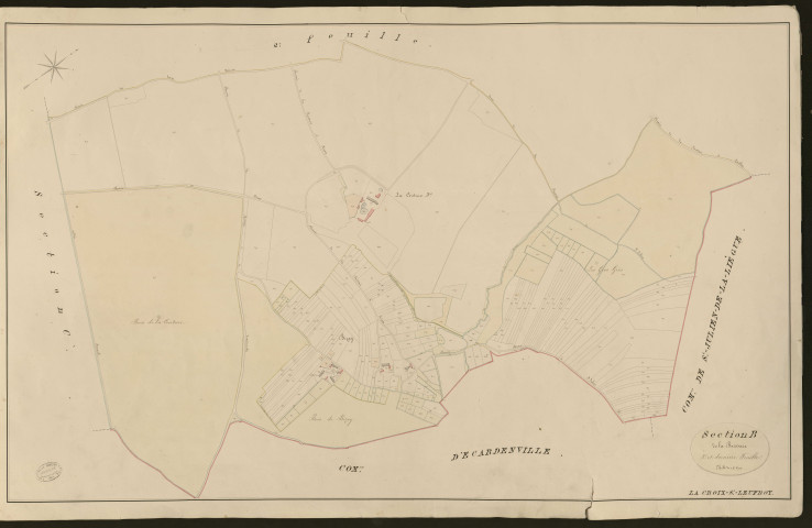 Croix-Saint-Leufroy (La). Section B _ de la Boissaie _ 3e et dernière Feuille