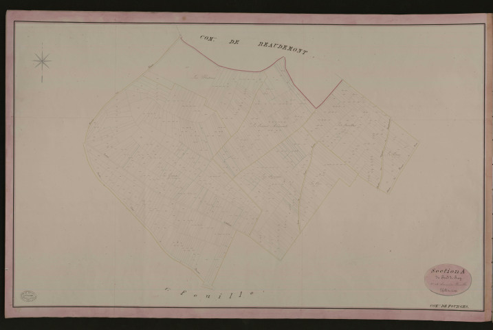 Fourges. Section A _ du fond de bray _ 2e et dernière Feuille