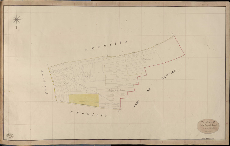 Huest. Section B _ de la Remise de Gauciel _ 2e de 4 Feuilles