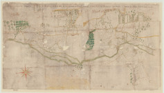 Neaufles-Auvergny - "Première carte tant du domaine fieffé que non fieffé du noble fief et seigneurie de Neaufles, sis en la paroisse dudit lieu, mouvant et dépendant de la baronnie de l'abbaye de Nostre-Dame de Lire". *