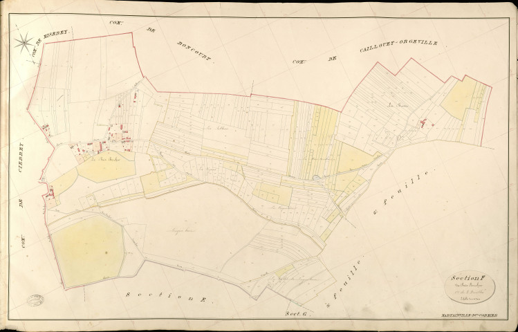 Martainville-du-Cormier. Section F _ du Bois Bercher _ 1re de 3 Feuilles