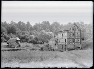 Moulin à colombages d'Elbeuf (Seine-Maritime) ou du Neubourg (Eure).