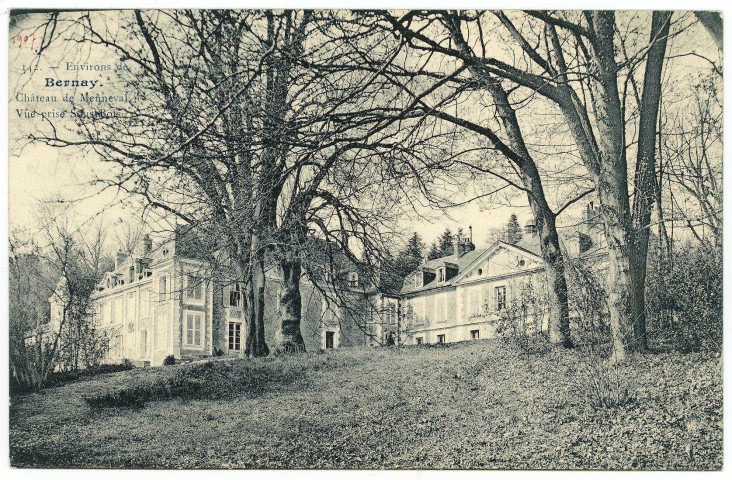 Menneval. Environs de Bernay. - Château de Menneval. - Vue prise sous Bois.