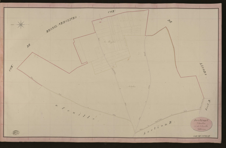 Coudray. Section C _ d'Autrebosc _ 1re de 2 Feuilles
