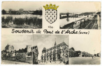 Pont-de-l'Arche. Carte souvenir.