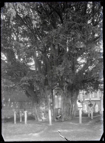 Chapelle des ifs de La Haye-de-Routot (Eure).