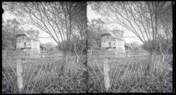 Grange à pans de bois de la campagne normande.