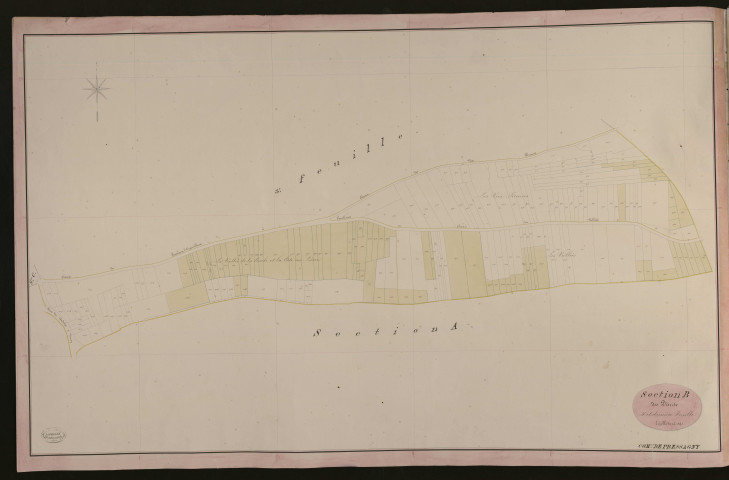 Pressagny-l'Orgueilleux. Section B _ des Déserts _ 4e et dernière Feuille