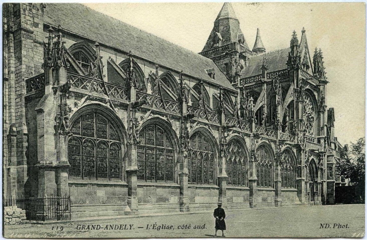 Andelys (Les). Le Grand Andely. - Tambour de l'Hôtel du Grand Cerf, XVIe siècle.