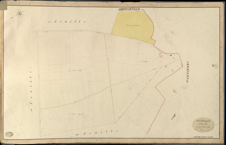 Baux-Sainte-Croix (Les). Section A _ de Mare Sèche _ 18e de 19 Feuilles