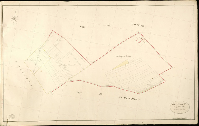 Ménilles. Section C _ du haut Menilles _ 1re de 3 Feuilles