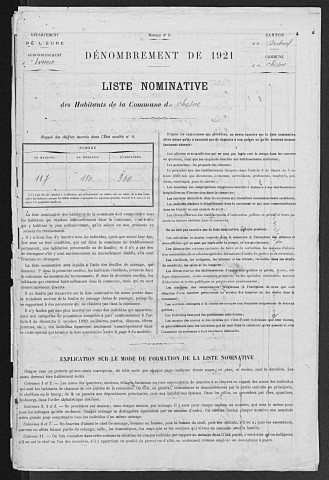 CHESNE(LE) 1921