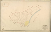 Trouville-la-Haule. Tableau d'assemblage _ du Plan Parcellaire de la Commune de Trouville _ Canton de Quillebeuf - Pontaudemer - Eure. _ Terminé sur le Terrain en 1824, sous l'administration de M. de Chambaudoin, Préfet _ M. Denize, Maire _ sous la Direction de M.Aubelin, Directeur des Contributions directes _ M. Hautier, Géomètre en Chef. _ Par M. Lefebure, Géomètre de 1re classe.