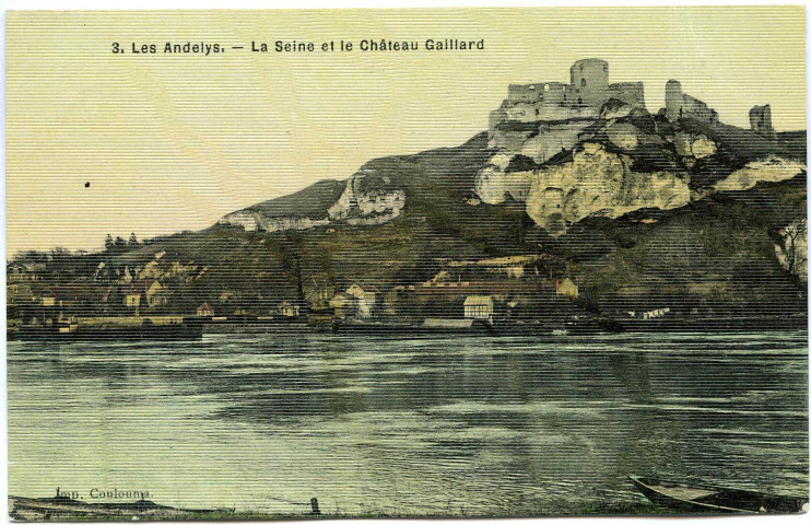 Andelys (Les). La Seine et le Château Gaillard.
