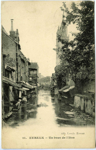 Evreux-Ville. Un bras de L'Iton.