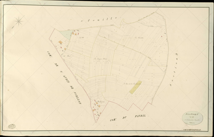 Heudreville-en-Lieuvin. Section C _ du Val _ 2e et dernière Feuille