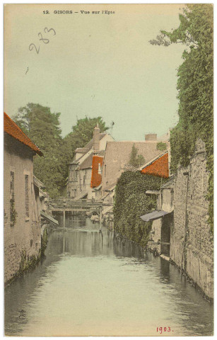 Gisors. Vue sur l'Epte.
