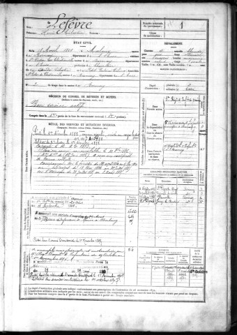 Bernay. Registre - Tome 1 (1881)