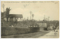 Préaux (Les). Les environs de Pont-Audemer. - Notre-Dame-des-Préaux. - L'Eglise et un coin du Village.