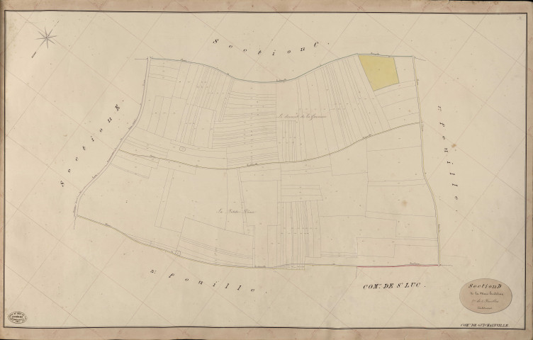 Guichainville. Section D _ de la Mare heudebran _ 2e de 3 Feuilles