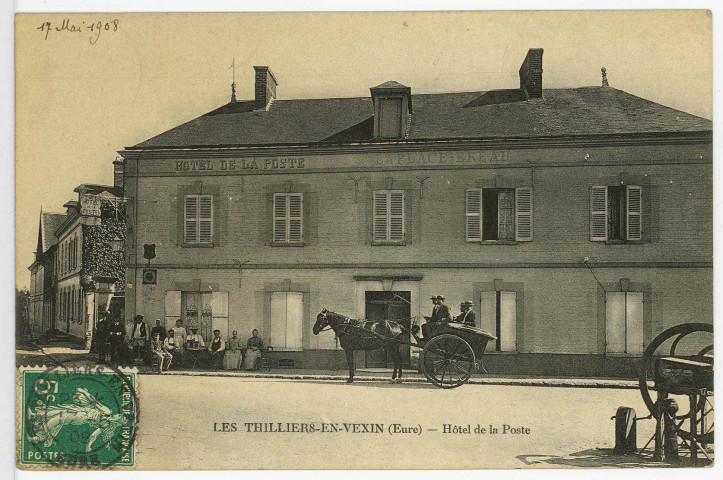 Thilliers-en-Vexin (Les). Hôtel de la Poste.