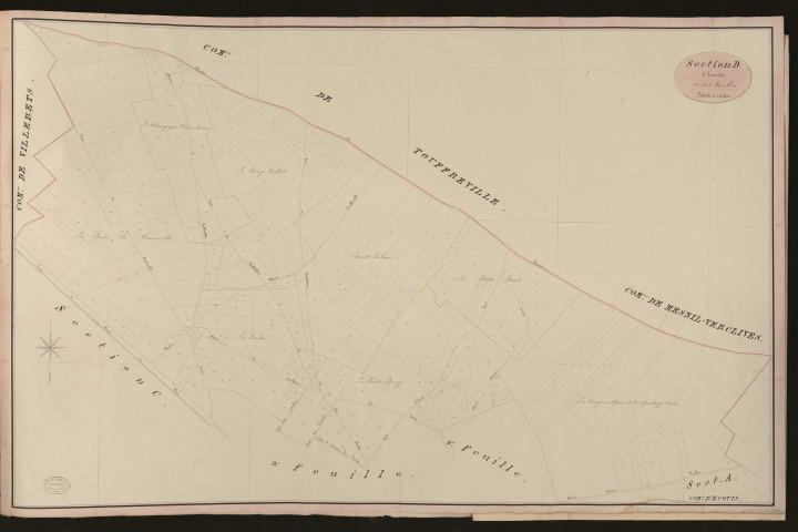 Ecouis. Section D _ d'Ecouis _ 1re de 3 Feuilles