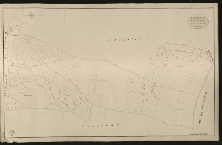 Beuzeville. Section D _ des Faulques et du Corduchon _ 2e et dernière Feuille