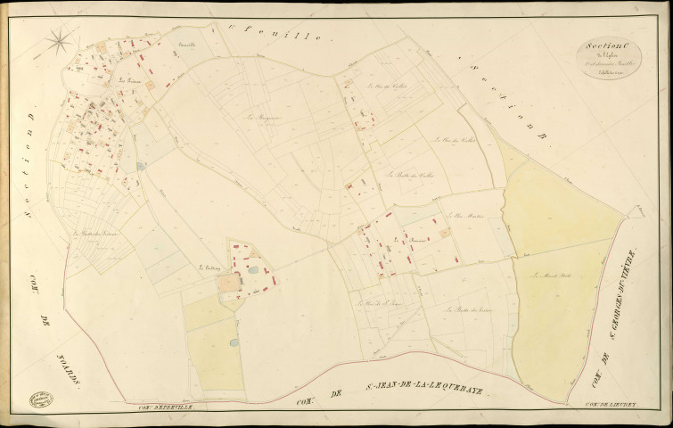 Lieurey. Section C _ de l'Eglise _ 2e et dernière Feuille