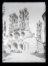 Façade ouest de la cathédrale Notre-Dame de Laon (Aisne).