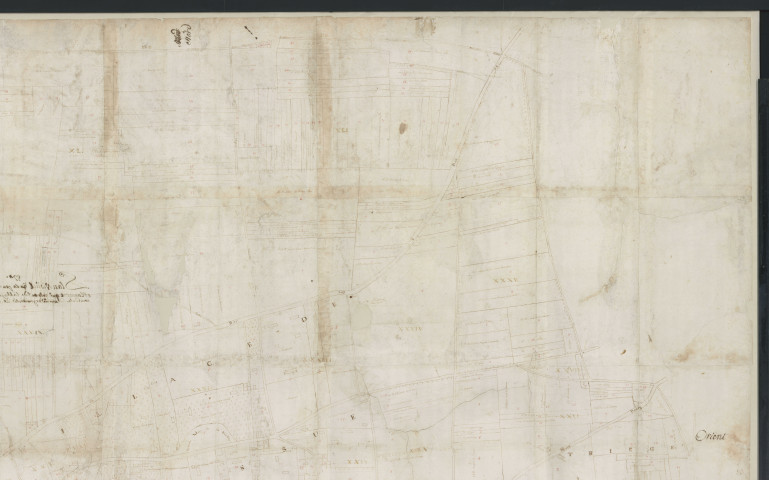 Menneval - 1- "Plan visuel ou croquis de Maneval". * 2- "Plan visuel de la partie de la paroisse de Manneval … seigneurie et prévosté de Bouffey". *