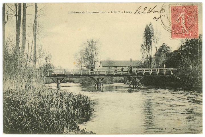 Breuilpont. Environs de Pacy-sur-Eure. - L'Eure à Lorey.