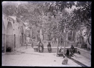 Cour intérieure de la mosquée d'Ourfa (Turquie) (notice PA).