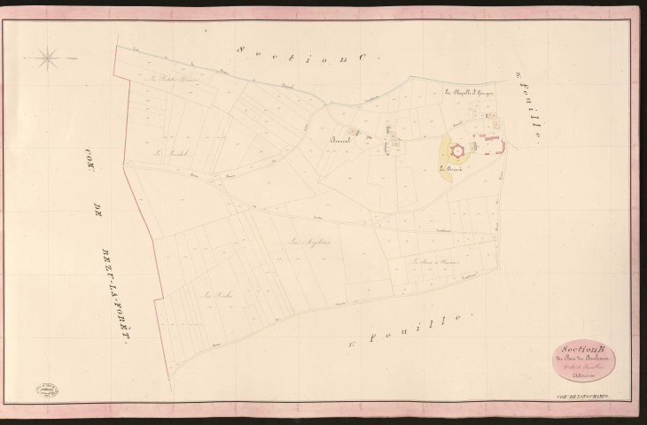 Longchamps. Section B _ du Bois des Bouleaux _ 2e de 3 Feuilles