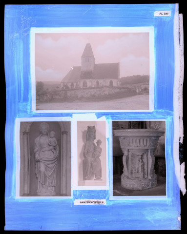 "Églises rurales du département de l'Eure" du chanoine Bonnenfant tome I, planche XVI Berthenonville (Eure).