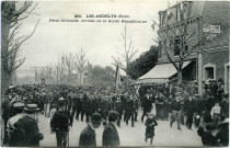 Andelys (Les). Fêtes Sellenick, arrivèe de la Garde Nationale.