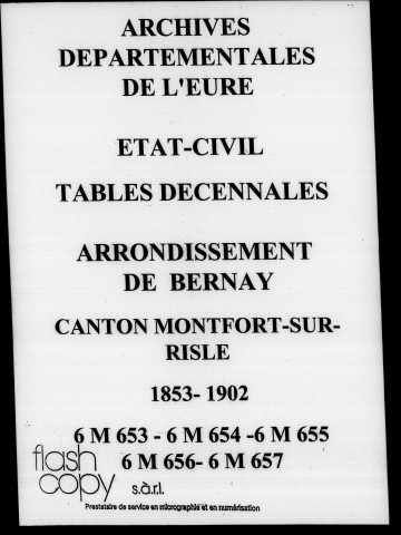 Canton de Monfort-sur-Risle, 1853-1902