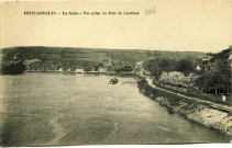 Andelys (Les). Petit-Andelys. - La Seine. - Vue prise du Pont de Louviers.