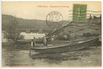 Poses. Perspective sur le Barrage.