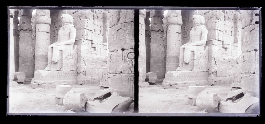 Vestiges de temple égyptien.