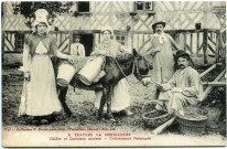Divers. A travers la Normandie. - Coiffes et Costumes anciens - Cultivateurs Normands.