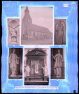 "Églises rurales du département de l'Eure" du chanoine Bonnenfant tome I, planche LIV Émalleville (Eure), Épaignes (Eure), Épreville-en-Lieuvin (Eure) et Fiquefleur-Équainville (Eure).